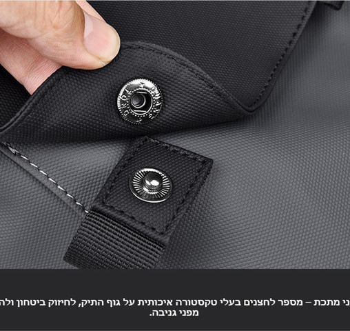 תיק גב Quantum 35L למחשב 16 אינץ' עם יציאת USB מבית כאמל מאונטין - אפור כהה