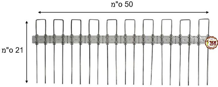 50 יחידות, דוקרן מנירוסטה ללוחות סולאריים, מונע כניסה של יונים מתחת ללוחות, דגם שמש, 50 ס"מ
