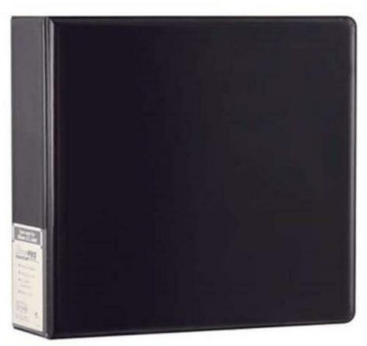 אלבום אולטרה פרו 2 טבעות פשוט שחור - 3" Black Plain Album