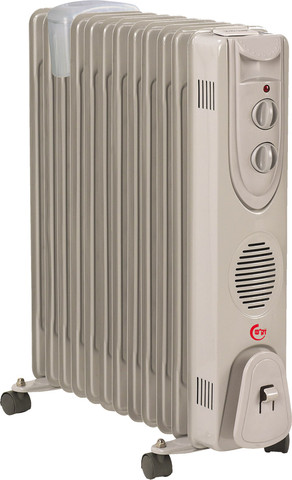 רדיאטור 12 צלעות זק"ש Sachs RFK-12P + מתקן לחות - אפור