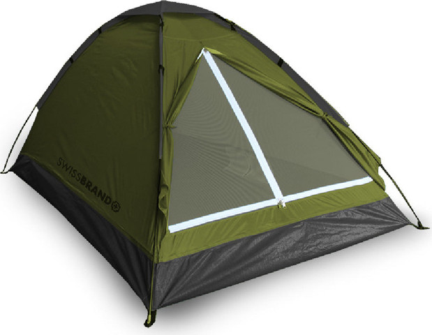 אוהל קמפינג 2 אנשים - 2 עונות מבית SWISSBRAND  דגם Camping Tent