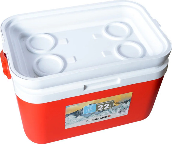 צידנית / קולר נשיאה השומר קור מבית SWISSBRAND דגם PORTABLE 8L אדום