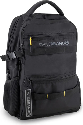 תיק גב עם תא ללפטופ דגם Buzz מבית המותג השוויצרי Swissbrand צבע ירוק