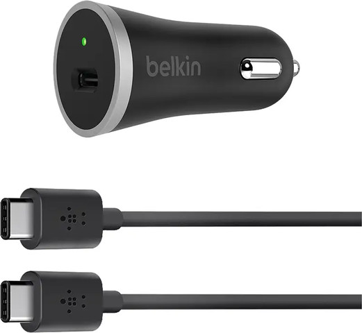 מטען לרכב USB-C עם כבל ניתק F7U005