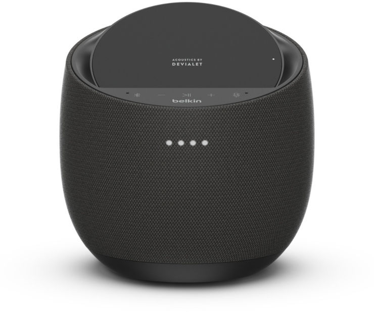 רמקול Hi-Fi חכם משולב משטח טעינה אלחוטי Belkin בלקין SoundForm Elite שחור