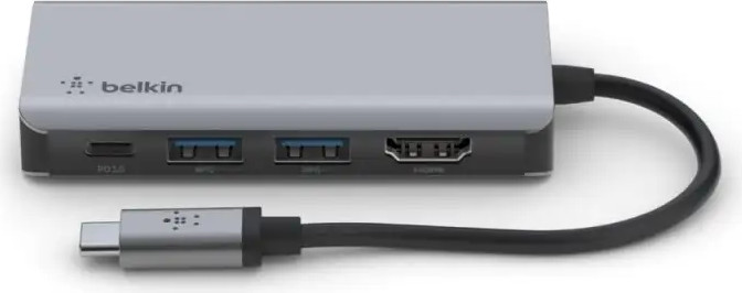 מתאם USB-C 4-in-1 כסוף