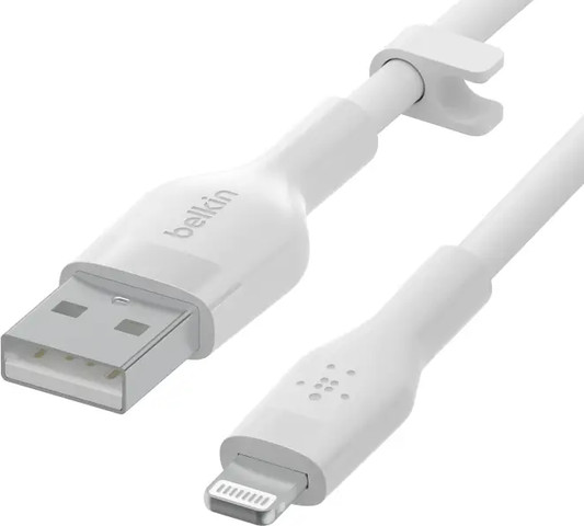 כבל Belkin Lightning ל- USB-A באורך 3 מטר לבן