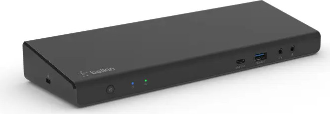 תחנת עגינה לתצוגה משולשת מסוג USB-C אוניברסלי שחור