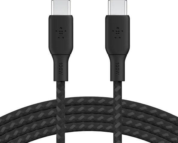 כבל USB-C ל- USB-C סיליקון קלוע BOOST CHARGE 'מ3 שחור