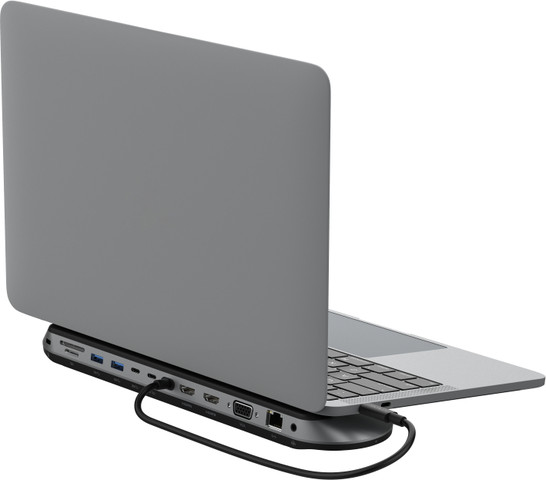 תחנת עגינה אוניברסלית 11 פורטים בחיבורUSB-C  דגם INC014BTSGY אפור