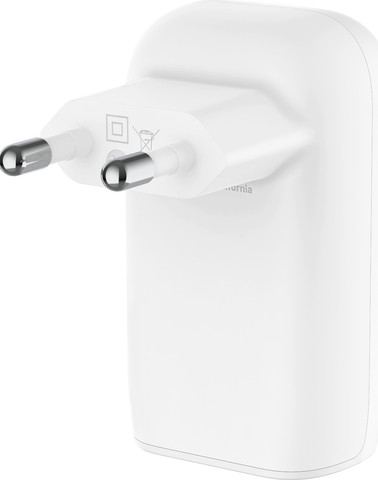 מטען קיר 3 יציאות Belkin BoostCharge USB-C PPS 67W לבן