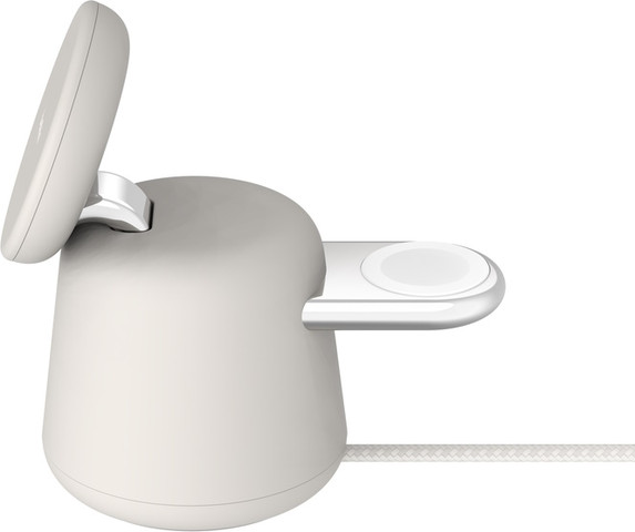 מעמד טעינה אלחוטי 2 ב-1 Belkin בלקין BoostCharge Pro MagSafe לבן