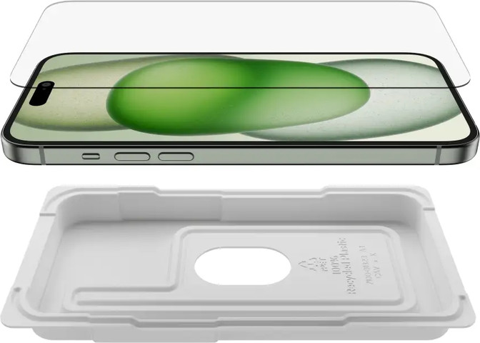 מגן מסך TemperedGlass ל- iPhone 15 Plus/14 Pro Max דגם OVA136zz שקוף