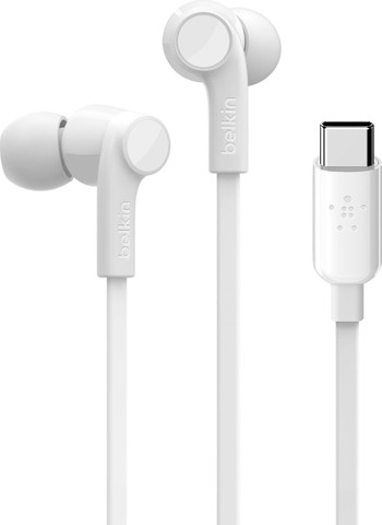 אוזניות חוטיות Belkin בלקין SoundForm לבן