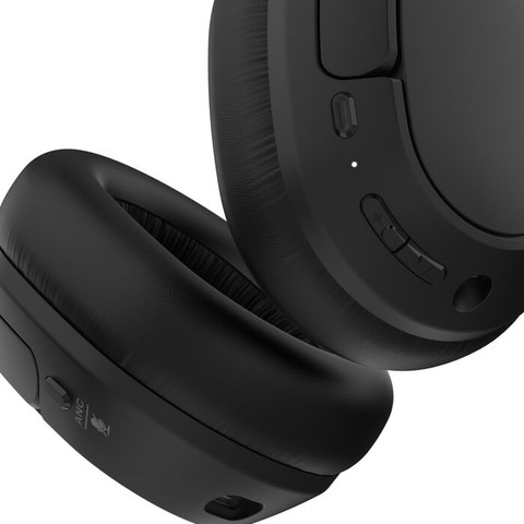 אוזניות קשת אלחוטיות Belkin SoundForm Isolate עם סינון רעשים ANC בחרו צבע שחור