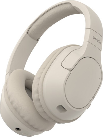 אוזניות אלחוטיות Belkin SoundForm Over-Ear סוללה ל-60 שעות בחרו צבע שמנת