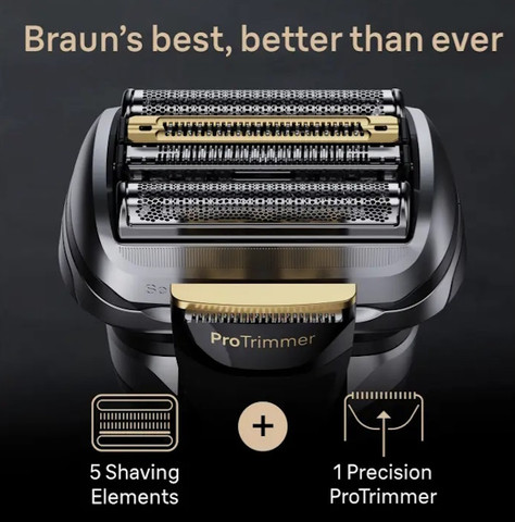 מכונת גילוח נטענת רטוב/יבש Braun בראון Series 9 Pro+ 9575CC