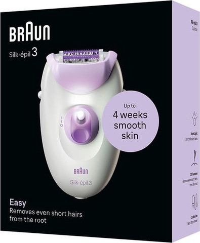 מכשיר להסרת שיער אפילטור Braun בראון Silk-Epil 3 3000
