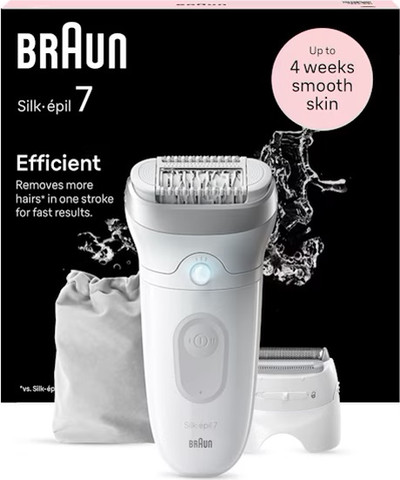 מכשיר להסרת שיער יבש/רטוב Braun בראון Silk Epil Series 7 7-041 Wet & Dry