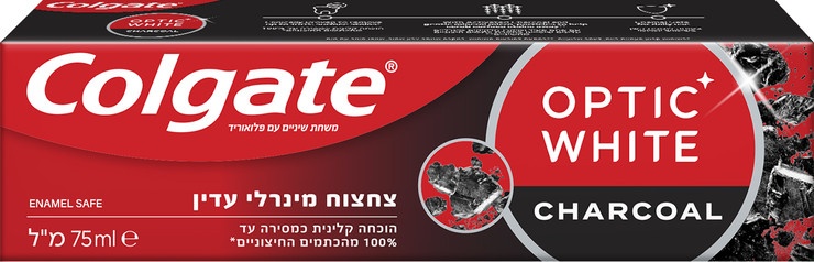 משחת שיניים אופטיק וויט פחם