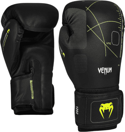 כפפות איגרוף Venum Training Camp 4.0 Boxing Gloves – Black/Neon Green 14OZ