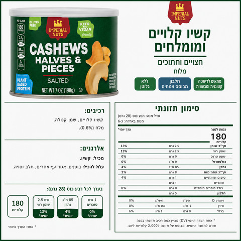 Imperial nuts - מיקס בוטנים וקשיו