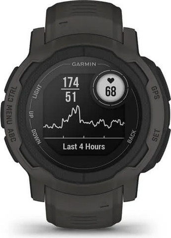 שעון ספורט חכם 45 ממ Garmin גארמין Instinct 2 גרפיט