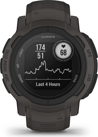 שעון ספורט חכם 45 ממ Garmin גארמין Instinct 2 גרפיט