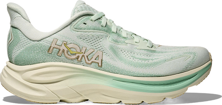 HOKA CLIFTON WIDE 10 - נעלי ספורט נשים הוקה קליפטון 10 רחבות בצבע זכוכית ים/ג'ייד