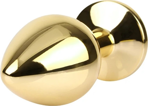 פלאג אנאלי CHISA Rosy Gem Gold Plug M בגוון זהב עם אבן קריסטל