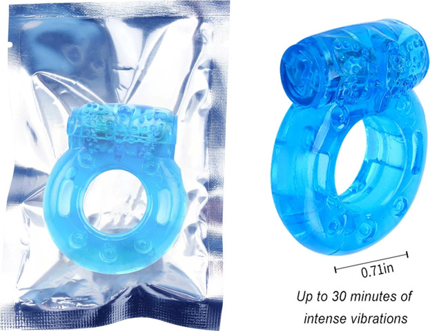 טבעת רטט CHISA Reusable Cock Ring בצבע כחול