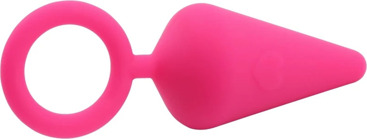 פלאג אנאלי בציפוי סיליקון CHISA Candy Plug M בצבע ורוד