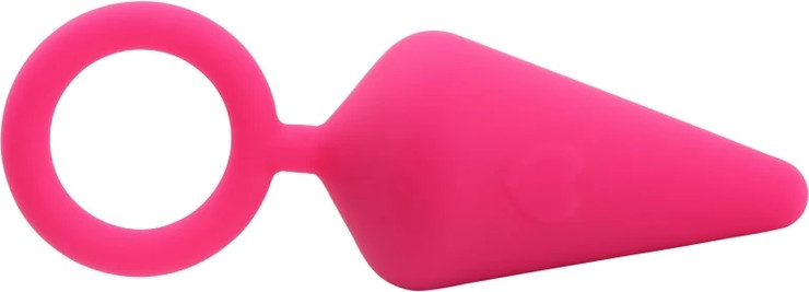 פלאג אנאלי בציפוי סיליקון CHISA Candy Plug M בצבע ורוד