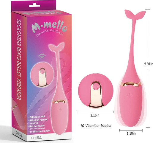 ויברטור כדורי עם שלט Beckoning Beats Bullet Vibrator בצבע ורוד