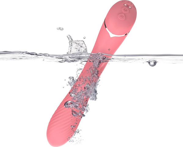 ויברטור עוצמתי נטען CHISA Lust Ripple Coney עם 9 מצבי רטט בצבע ורוד