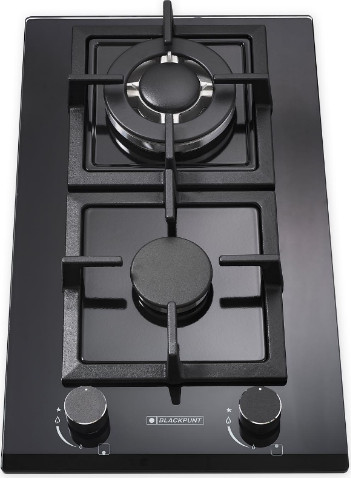 כיריים גז דומינו זכוכית שחורה מבית BLACKPUNT דגם BL323BK