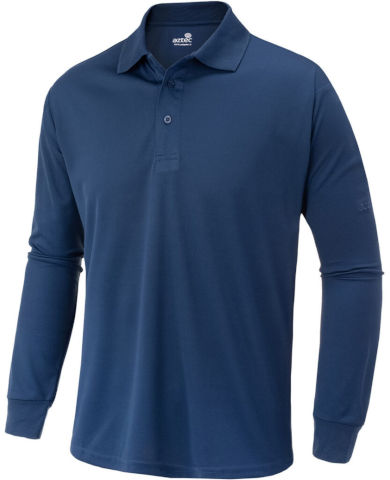 חולצת פולו ארוכה לגברים Darco Polo II L/S M Blue