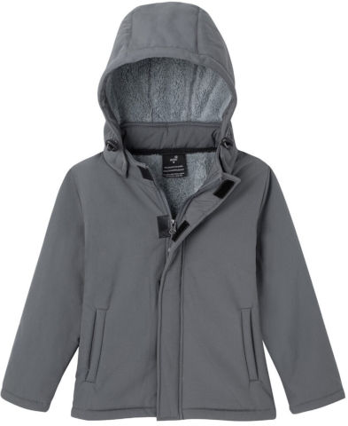 מעיל סופטשל לילדים Puffin Kid grey/grey