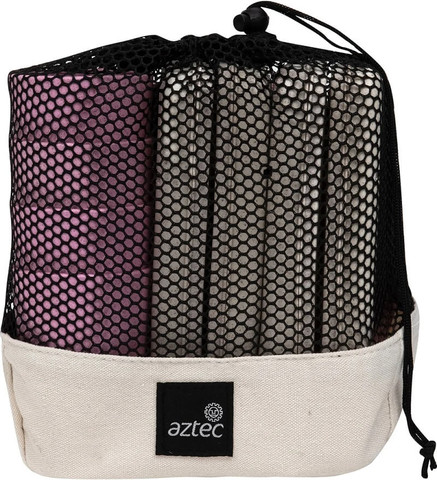 סט כלי אוכל לפיקניק רב פעמי ל-4 אנשים Aztec אצטק PICNIC SETS ורוד