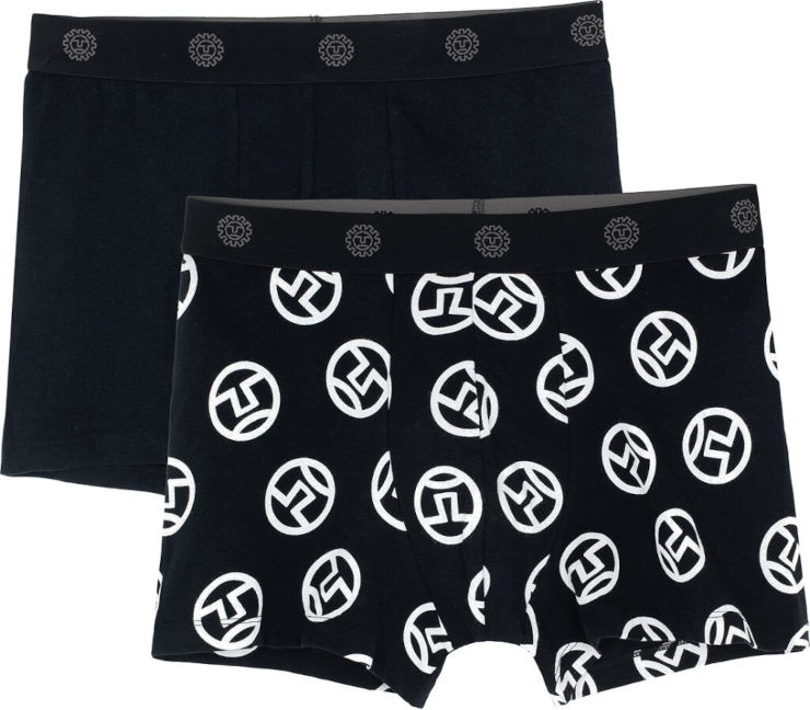 סט תחתונים M HIPSTER 2PK black/logo XL