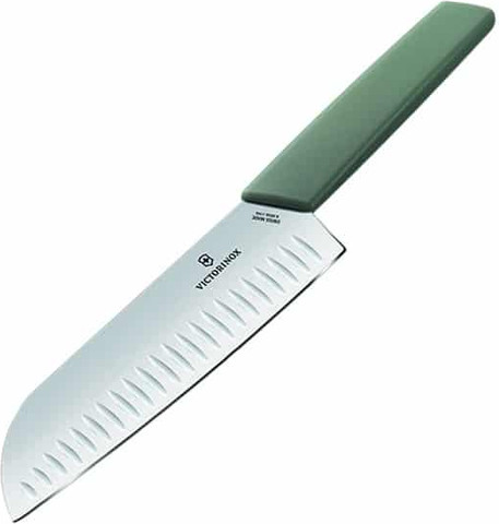 סכין סנטוקו 17cm ידית ירוקה Victorinox