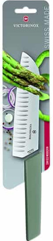 סכין סנטוקו 17cm ידית ירוקה Victorinox