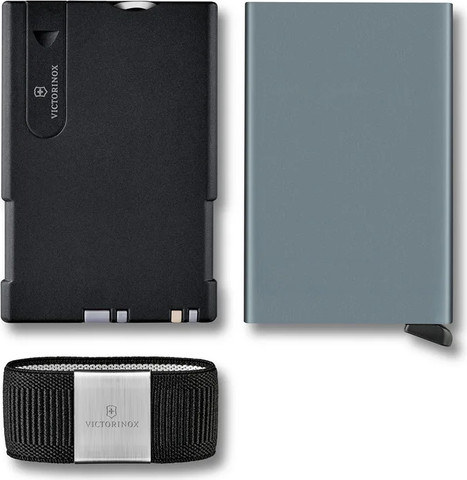 ארנק חכם Smart Card Sharp Gray עם קפיץ SECRID X VICTORINOX