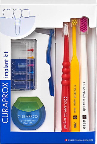 קורפרוקס ערכת טיפול בשתלים, צבע רנדומלי Implant Care Set