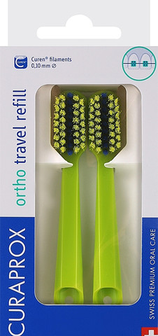 קורפרוקס ראשי מברשות להחלפה לערכת נסיעות Travel Set Brush Head Refills CS 5460 Ortho