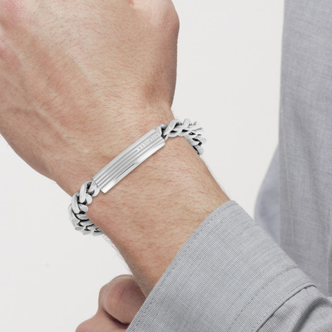 TH-2790345 עם לוגו המותג דגם ID BRACELET מקולקציית TOMMY HILFIGER צמיד מתכת  לגבר של המותג