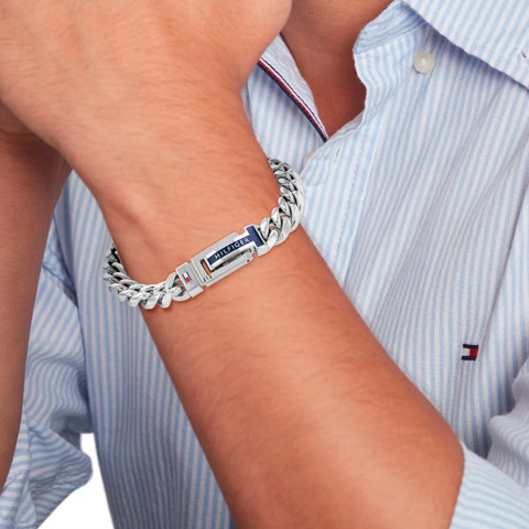 TH-2790433 עם לוגו המותג דגם ADJUSTABLE BRAIDED מקולקציית TOMMY HILFIGER צמיד מתכת לגבר של המותג