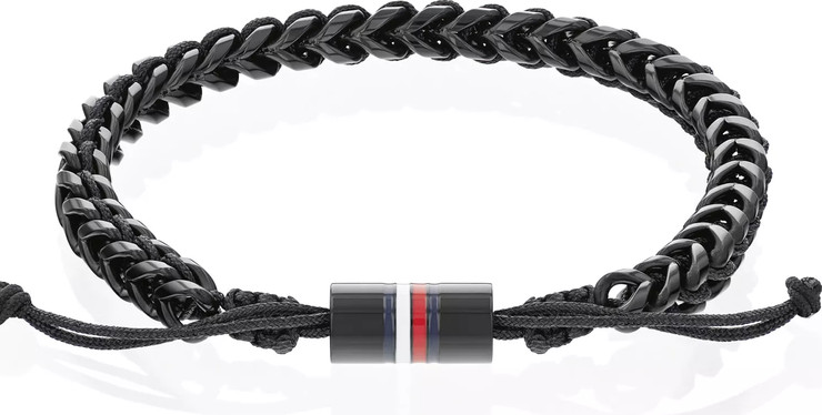 TH-2790511 עם לוגו המותג דגם BRAIDED METAL מקולקציית TOMMY HILFIGER צמיד מתכת לגבר של המותג