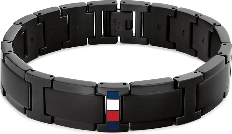 צמיד מתכת לגבר TOMMY HILFIGER מקולקציית JAMESON עם לוגו המותג דגם 2790659