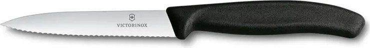 סכין ירקות שפיץ משונן באורך 10 סמ מבית Victorinox – כחול